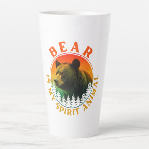Tasse Latte L'ours est mon animal spirituel