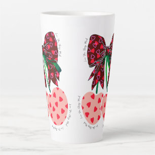 Tasse Latte Love cerise beaucoup de fruit drôle