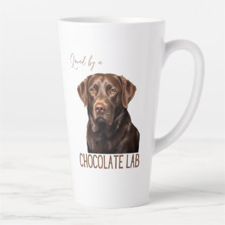 Tasse Latte Loved By A Chocolate Lab Labrador Dog Lover 