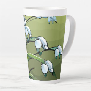 Tasse Latte Lovely Lily : Dance délicate de la sérénité printa