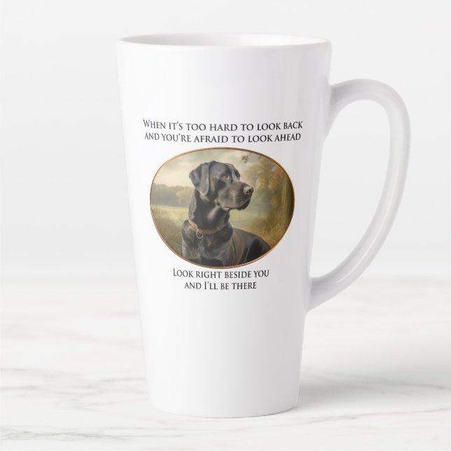 Tasse Latte Loyal Black Lab (Droite)