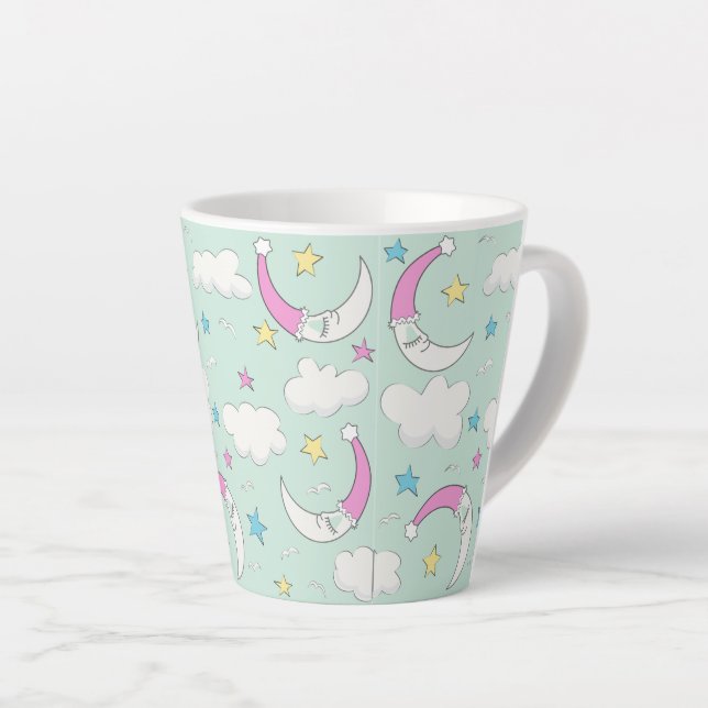 Tasse Latte Lune assoupie (Angle droit)
