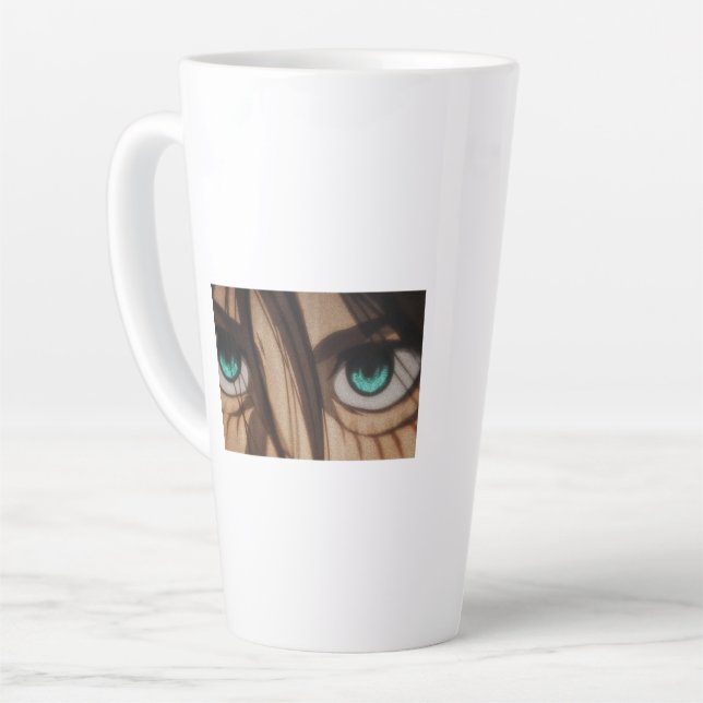 Tasse Latte Lutte pour la liberté | Conception de citation ins (Angle gauche)