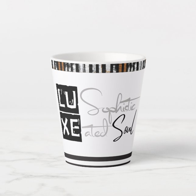 Tasse Latte LUXE Âme Sophistiquée (Devant)