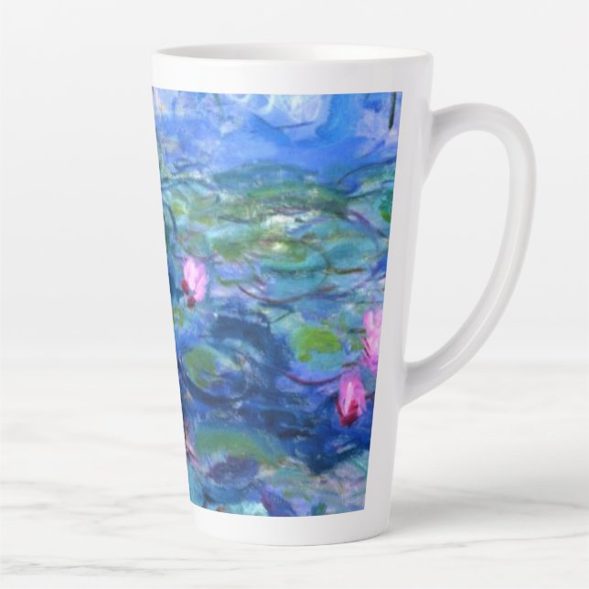 Tasse Latte Lys d'eau rose Monet (Droite)