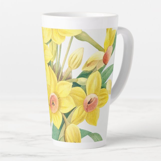 Tasse Latte Lys sacré chinois, Pierre-Joseph Redouté,  (Angle droit)