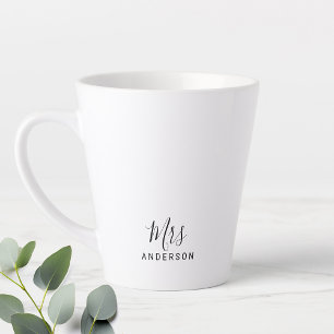 Tasse Latte M. et Mme. Script moderne Boug en latte personna