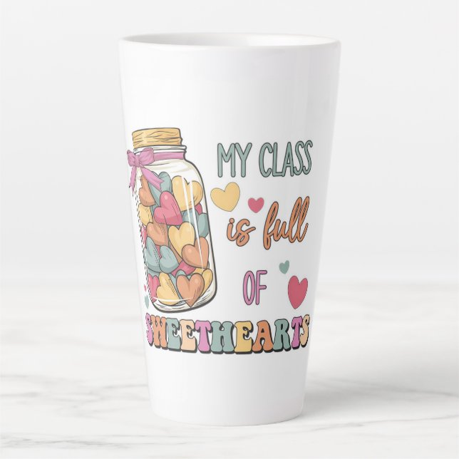Tasse Latte Ma classe est pleine d'amour (Devant)