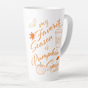Tasse Latte Ma saison préférée est Citrouille épice automne im
