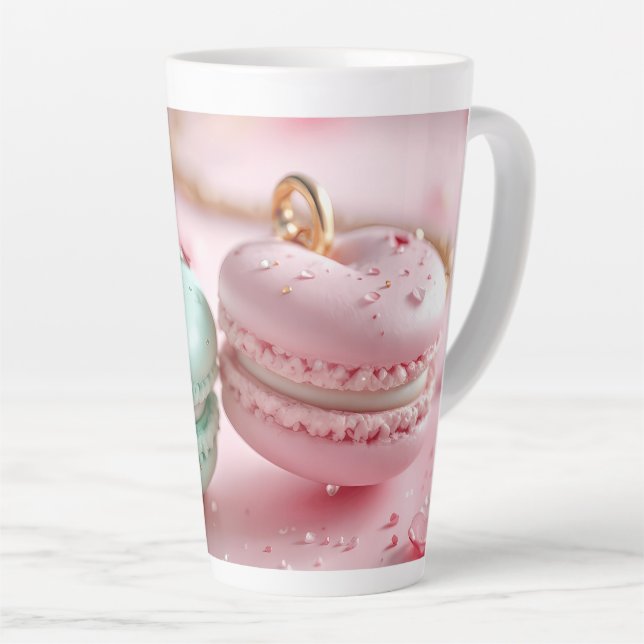 Tasse Latte Macaron Thématique Charmant (Angle droit)