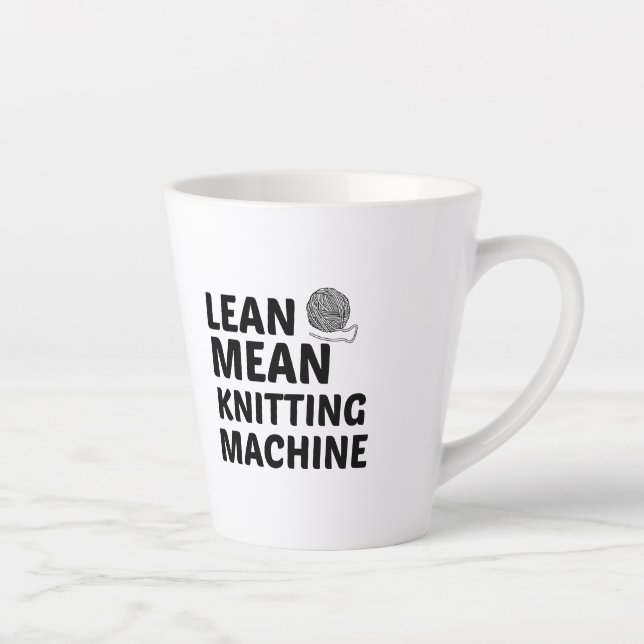 TASSE LATTE MACHINE À TRICOT MOYEN MOYEN (Droite)