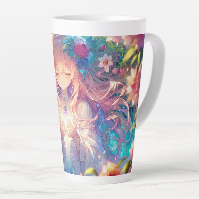 Tasse Latte Magique Ethereal Anime Girl (Angle droit)