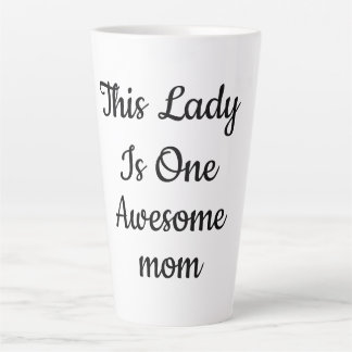 Tasse Latte Magnifique café "Une Maman Géniale" Script