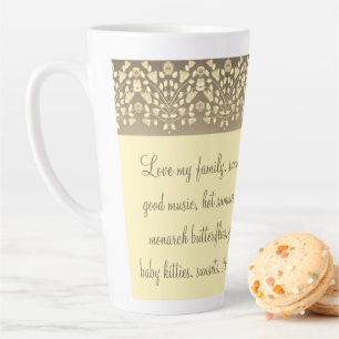 Tasse Latte Magnifique Inspirant Designer