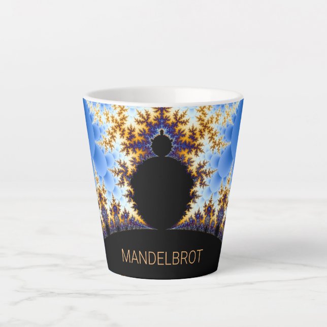Tasse Latte Magnifique Mandelbrot Fractal (Devant)