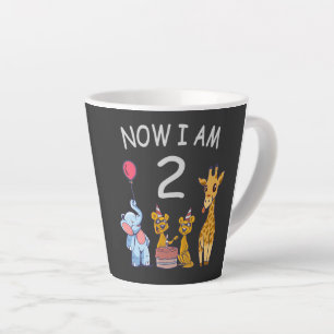 Tasse Latte Maintenant j'ai 2 ans 2ème anniversaire au Zoo Béb