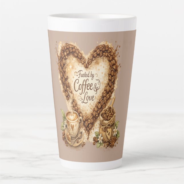 Tasse Latte Mais d'abord, Coffee Cozy Vintage (Devant)