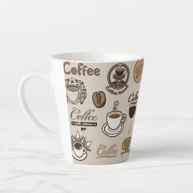 Tasse Latte maison de café (Gauche)