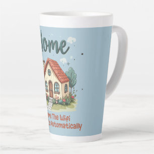Tasse Latte Maison de campagne cosy Art de maison fantaisiste