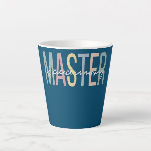 Tasse Latte Maîtrise en sciences infirmières Boho Nursing