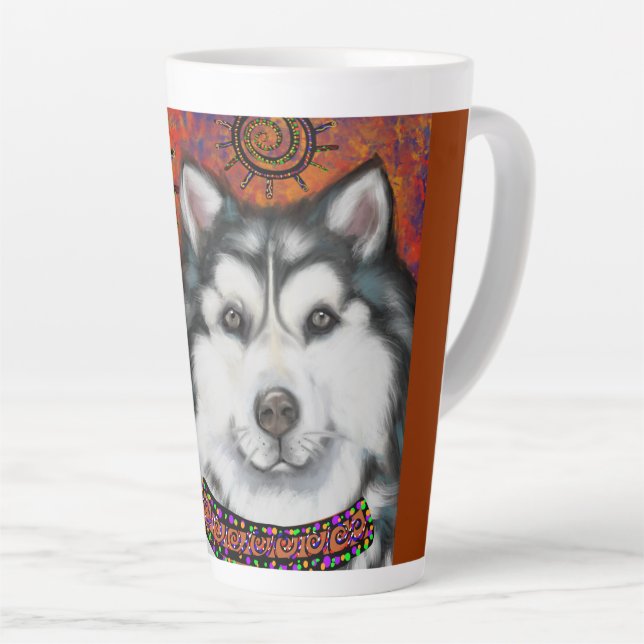 TASSE LATTE MALAMUTE D'ALASKA     (Angle droit)