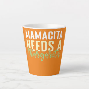 Tasse Latte Mama Margarita Lover Mexique Mexique heureux Cinco