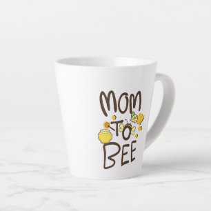 Tasse Latte Maman à Bée avec Décoration de Dessin Animé