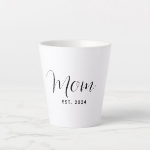 Tasse Latte Maman a établi un script élégant pour la fête des