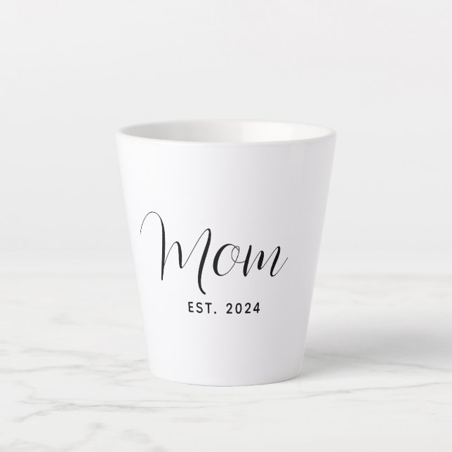 Tasse Latte Maman a établi un script élégant pour la fête des  (Devant)