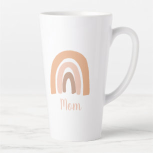 Tasse Latte Maman Boho Terracotta Arc-en-ciel