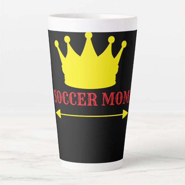 Tasse Latte Maman de footballeur no 1 (Devant)