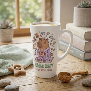 Tasse Latte Maman drôle Capy Cadeau de fête des mères Maman fa