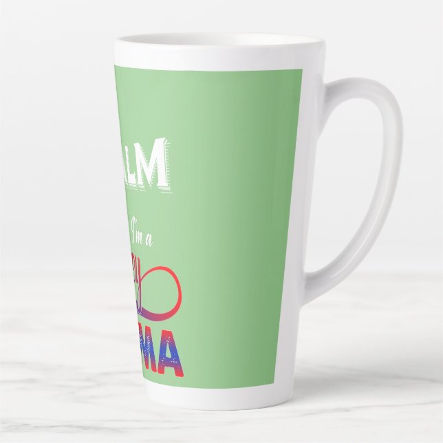 Tasse Latte Maman du hockey (Droite)