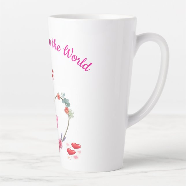 Tasse Latte Maman mignonne et simple (Droite)