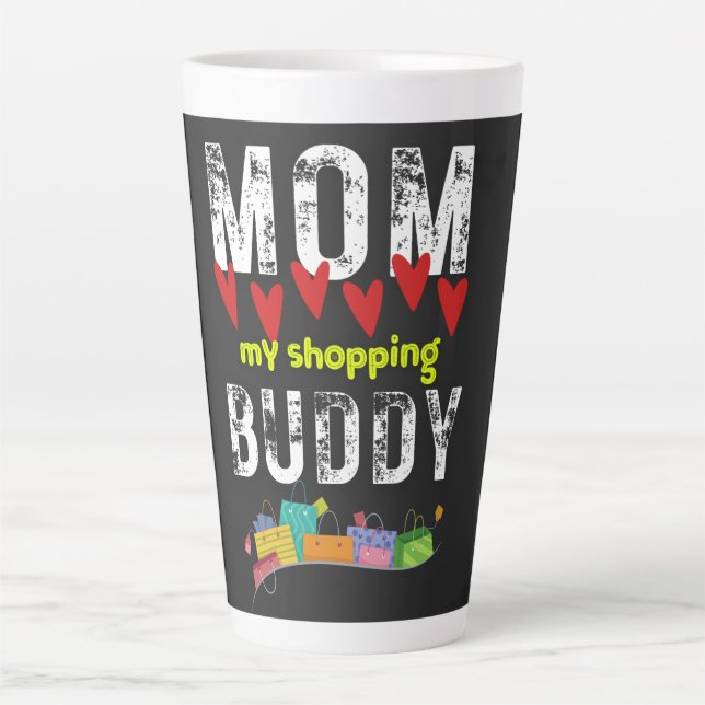 Tasse Latte Maman Mon Boutique Buddy - Bonne fête des mères (Devant)