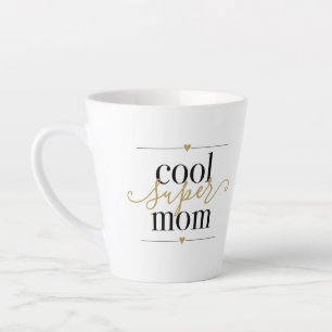 Tasse Latte Maman Super Cool Élégante Moderne Café Au Lait Noi