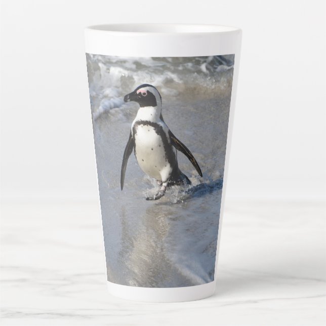 Tasse Latte Manchot du Cap  (Devant)