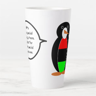 Tasse Latte Manchot Mme personnalisé Diaspora africaine parlan