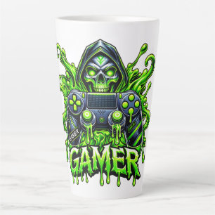 Tasse Latte Manette fantôme de joueur Halloween Spooky Gaming