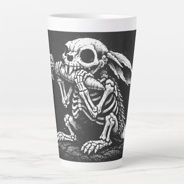 Tasse Latte Manger des légumes – Lapin mort par BurnsInHell (Devant)
