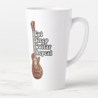 Mangez la répétition de la guitare de sommeil. vin