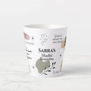 Tasse Latte Manifestation de rappel