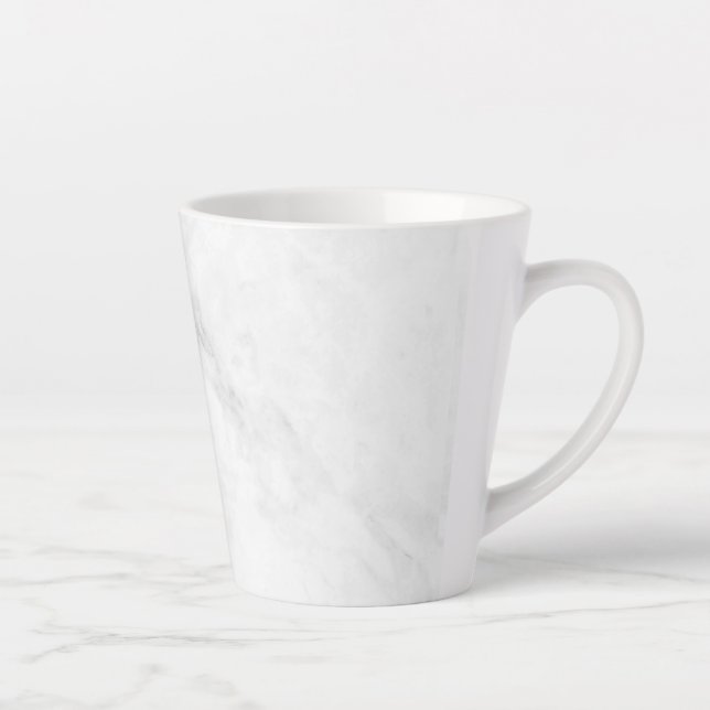 Tasse Latte Marbre Blanc (Droite)