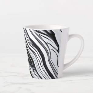 Tasse Latte Marbre noir - Élégance intemporelle