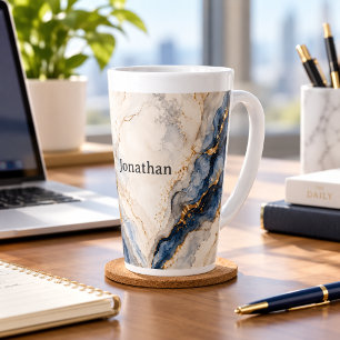Tasse Latte Marbre Personnalisé