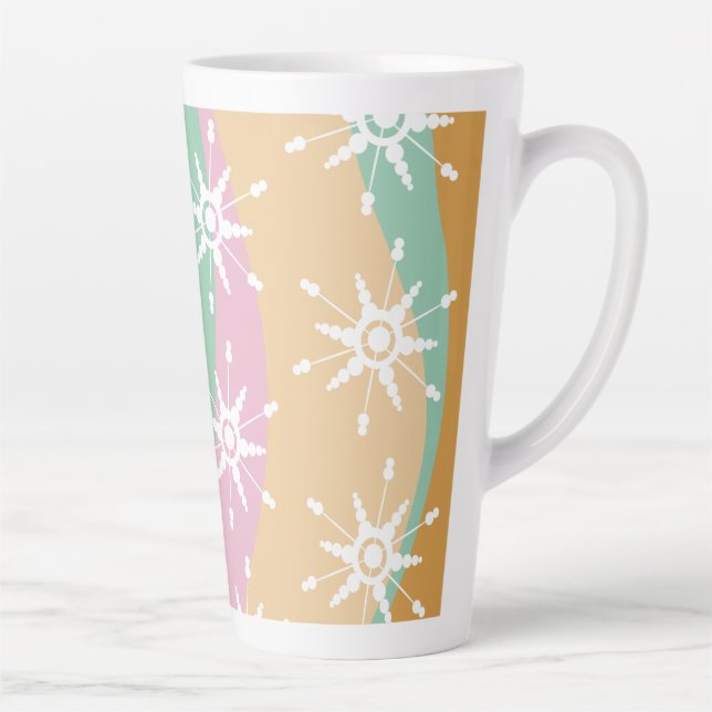 Tasse Latte Marbre super Snowflake Noël (Droite)