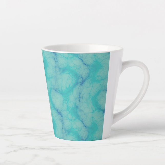 Tasse Latte Marbre turquoise (Droite)