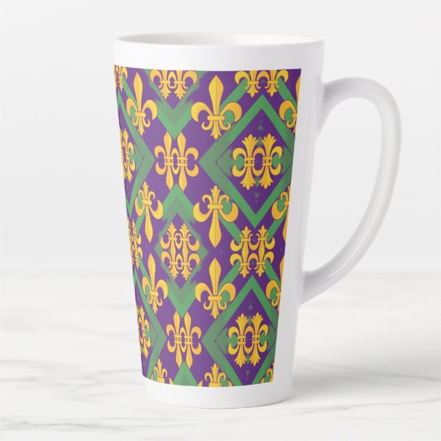 Tasse Latte Mardi gras fleur di Lis (Droite)