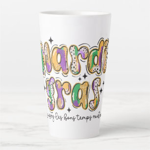 Tasse Latte Mardi Gras Laissez Les Bons Temps Rouler