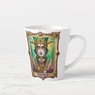 Tasse Latte Mardi Gras Realm Portraits - Le Roi